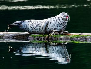 A sassy harbor seal who loves sunbathing, swimming, and (most importantly) sticking her tongue out. Naturally, we named her Neener Neener.