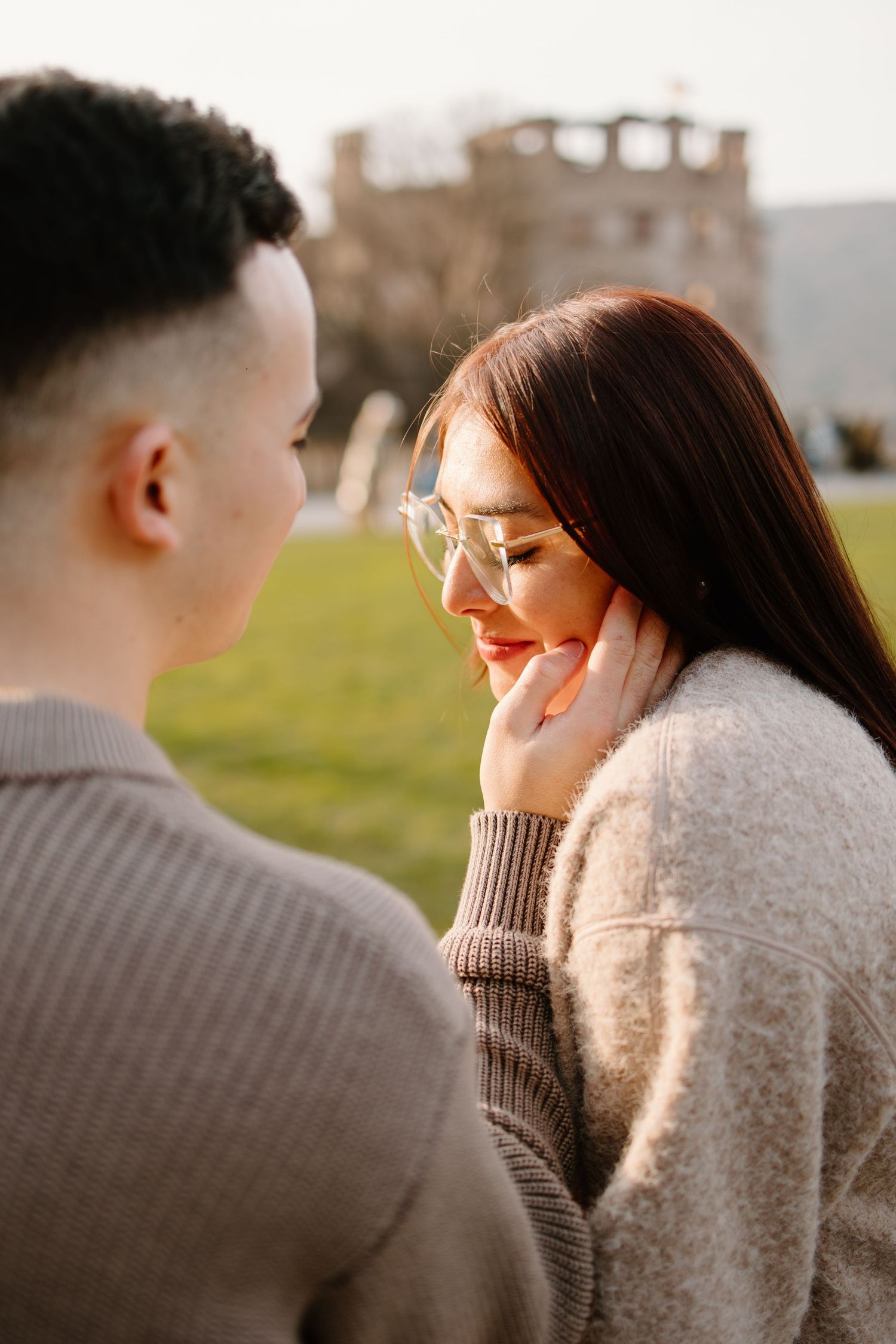 Heidelberg Proposal Photography, Couple celebrating proposal at heidelberg castle, Engagement,  Spring Proposal