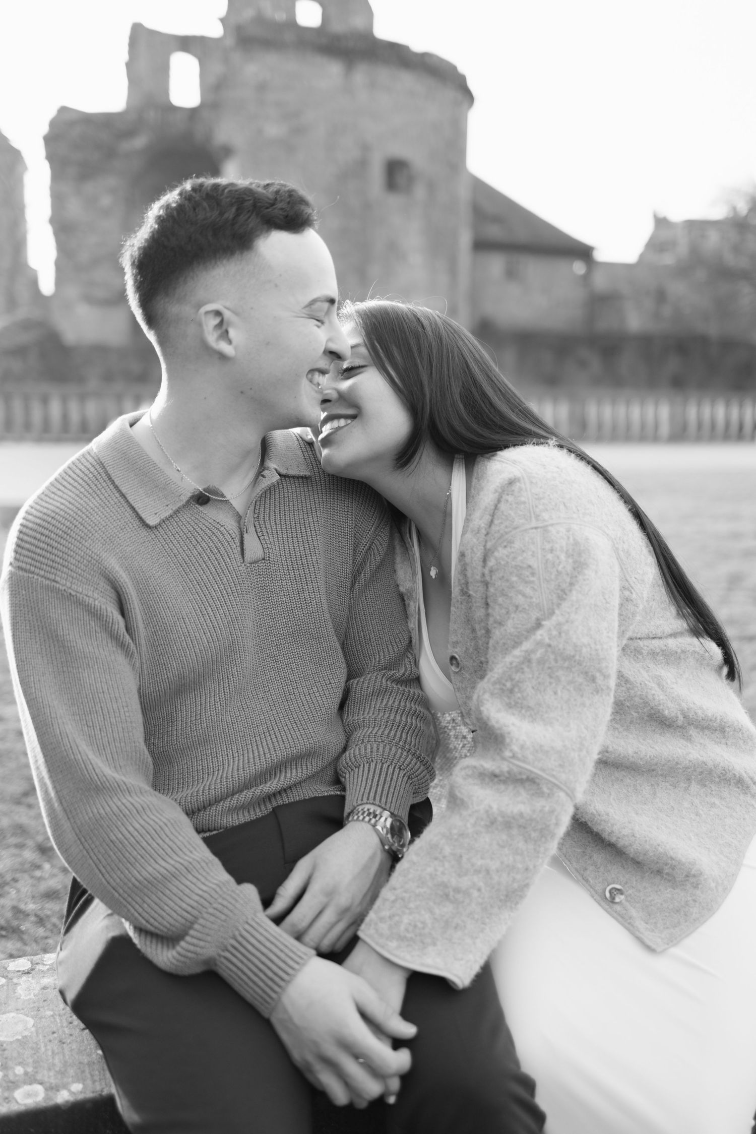 Heidelberg Proposal Photography, Couple celebrating proposal at heidelberg castle, Engagement,  Spring Proposal