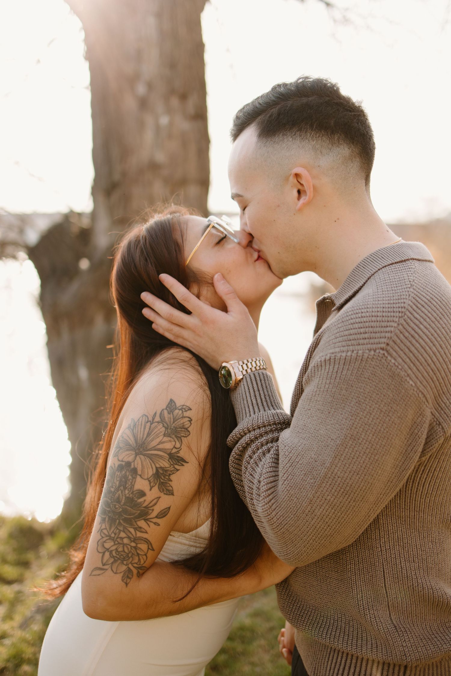 Heidelberg Proposal Photography, Couple in front of Heidelberg Castle during Proposal, Engagement at Nectar River,  Spring Proposal