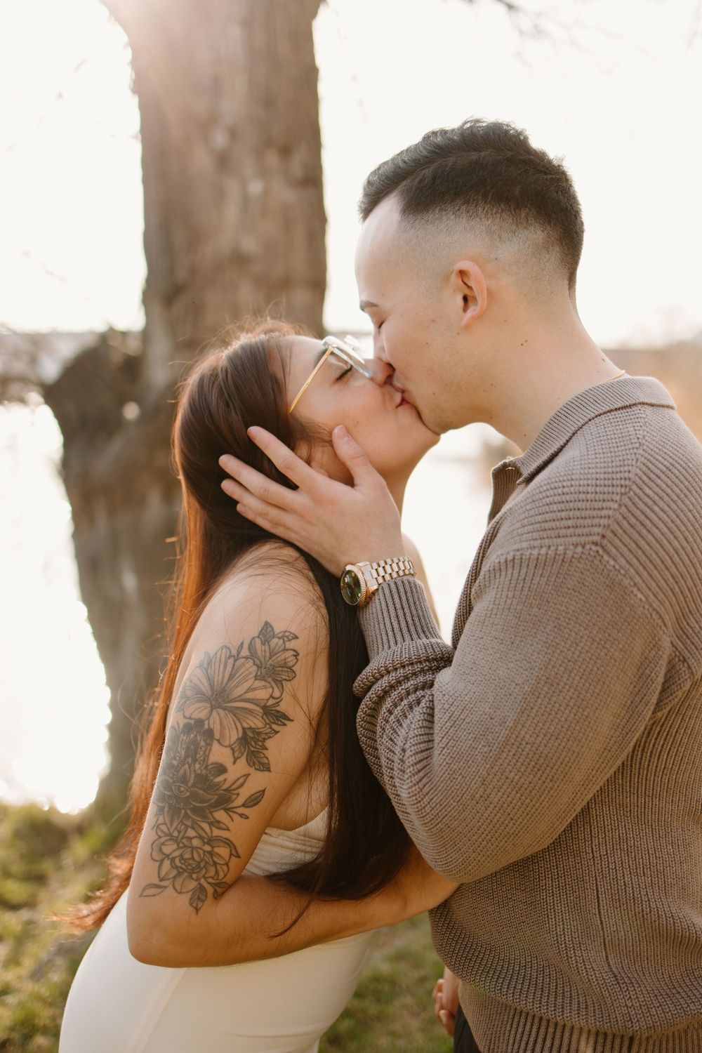 Heidelberg Proposal Photography, Couple in front of Heidelberg Castle during Proposal, Engagement at Nectar River,  Spring Proposal
