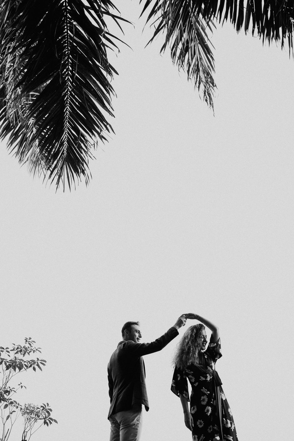 Romantic couple photoshoot in Bali at Taman Dedari Ubud