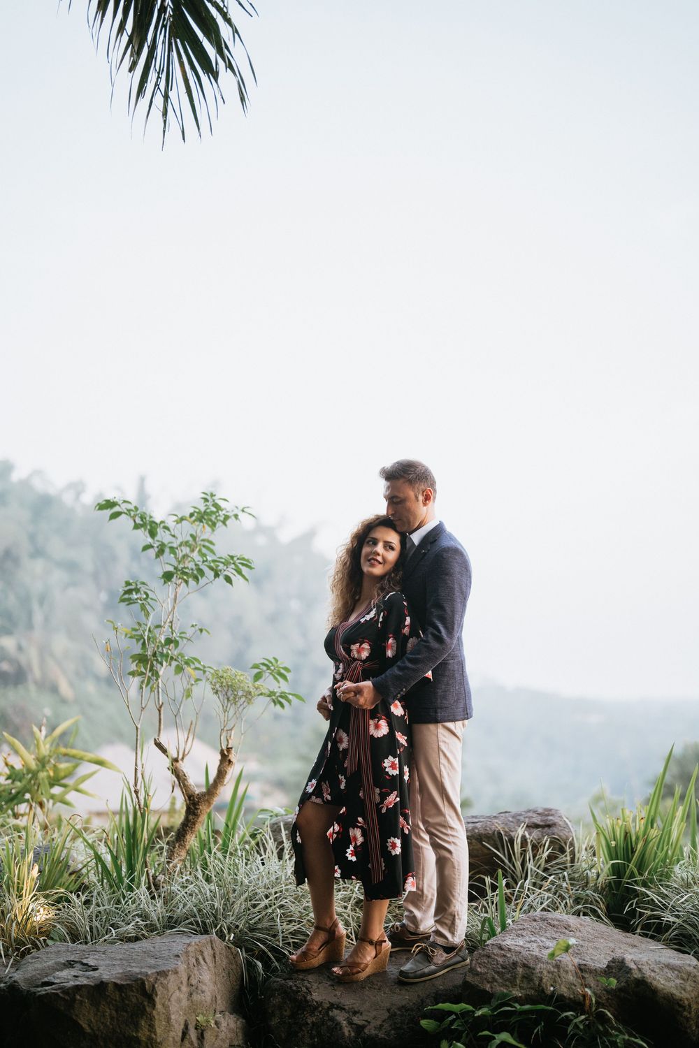 Romantic couple photoshoot in Bali at Taman Dedari Ubud