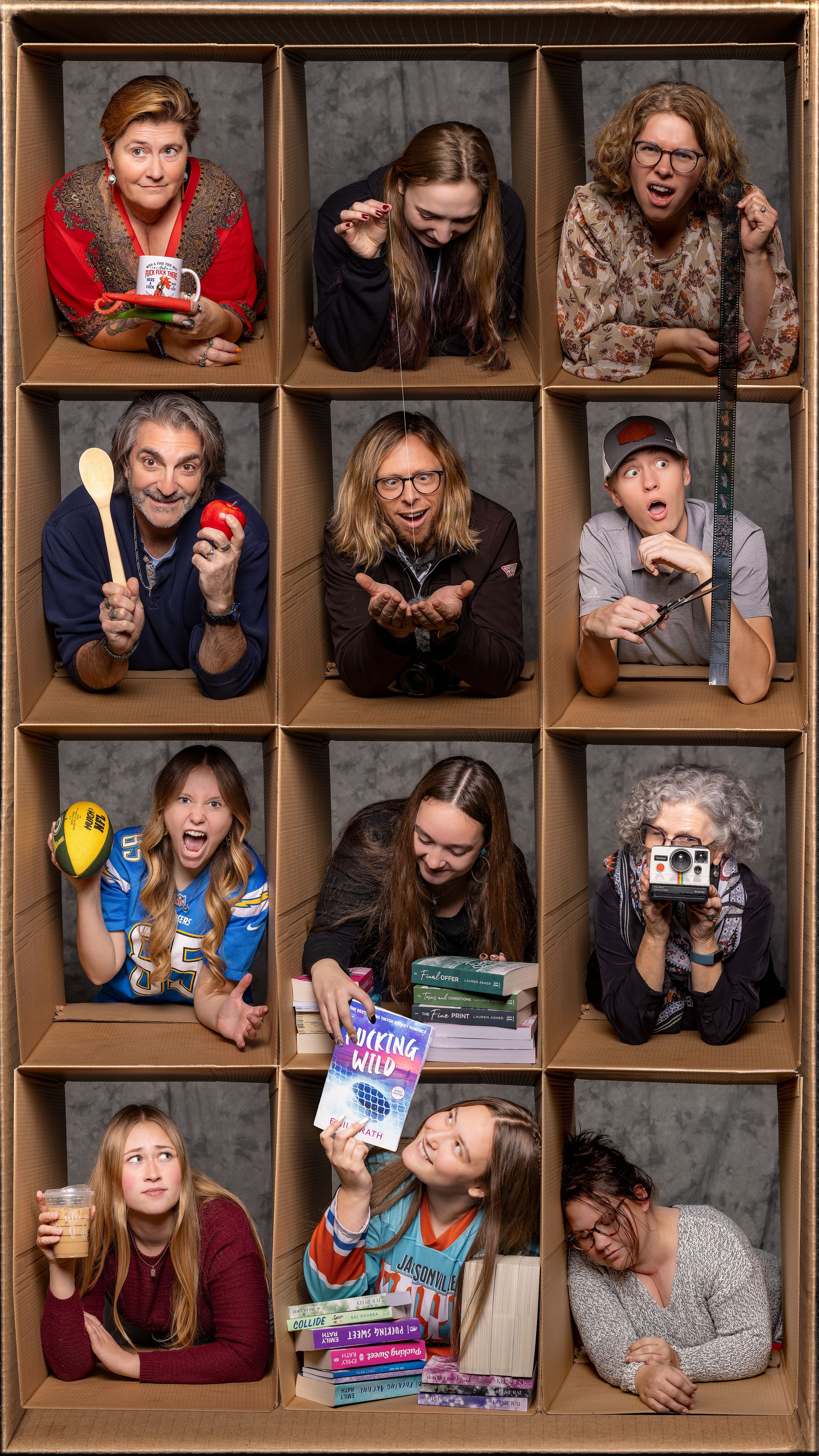 Creative box photo composite trend.