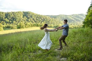 Blackberry Mountain Engagement Photos, Field Photos, Courtney Haskins, Courtney Renee Images, Knoxville, TN Engagement Photos