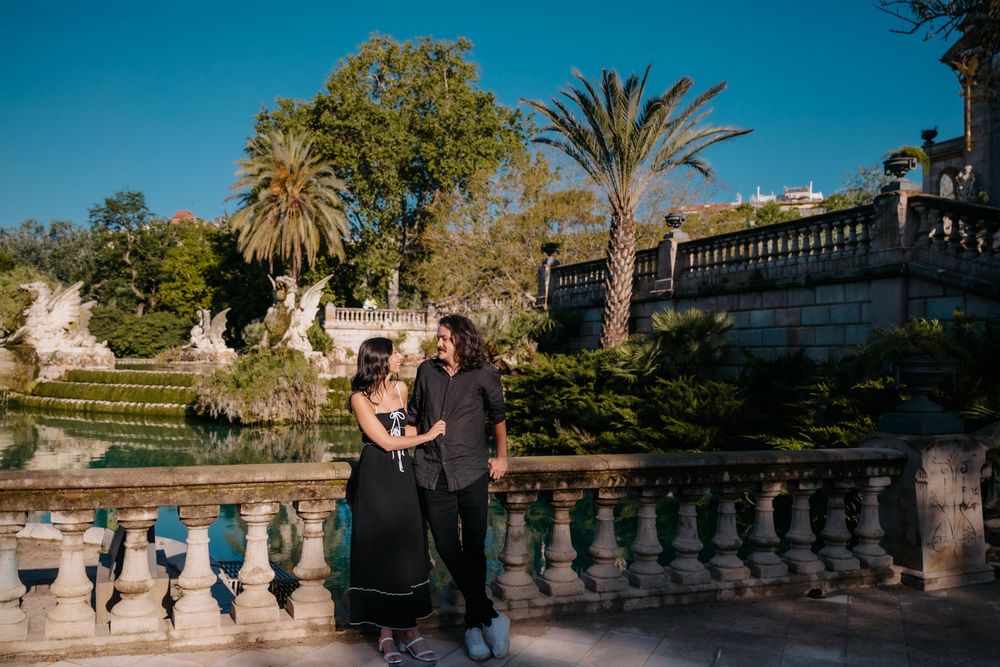 Sarah’s radiant smile captured during their romantic session.