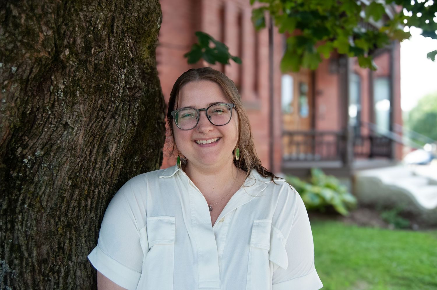 Portrait during a professional headshot session.