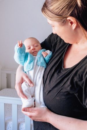 mum in nursery with baby