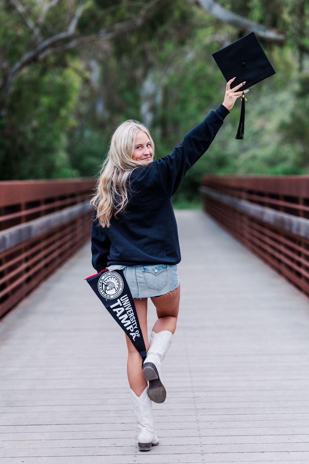 Outdoor senior portraits in Ventura with personality-driven poses and vibrant, natural light