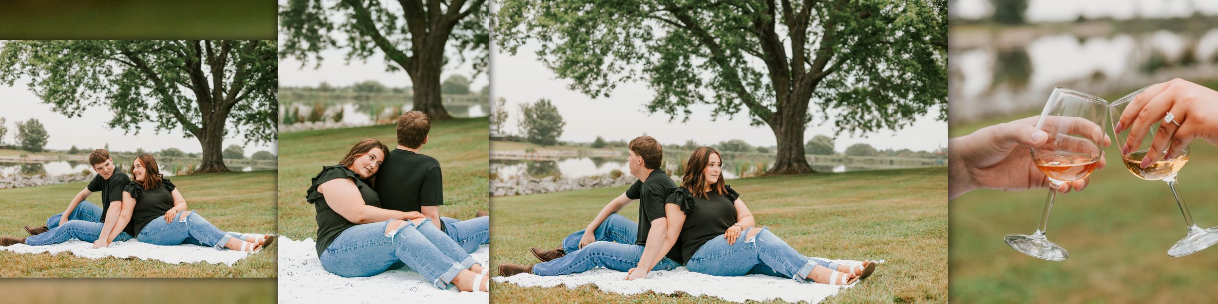 A sequence of action shots showing a person performing a somersault flip on grassy ground.