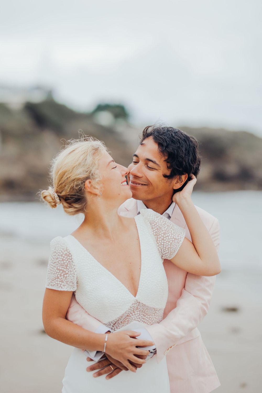 Photographe mariage Bretagne Plage Mer Rennes Louise de Vallavieille