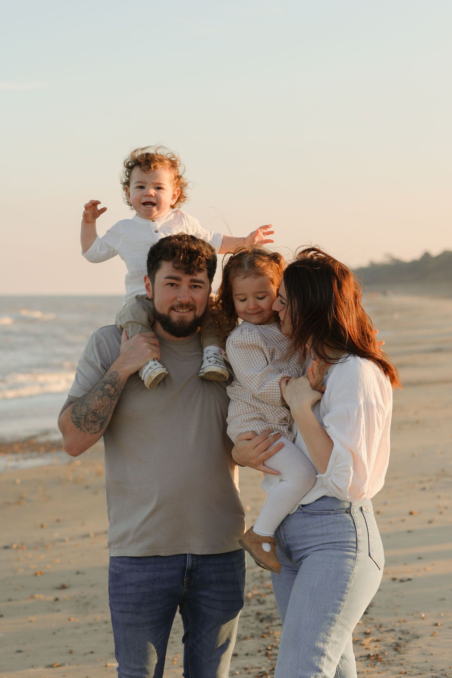 Family beach photoshoot Kent