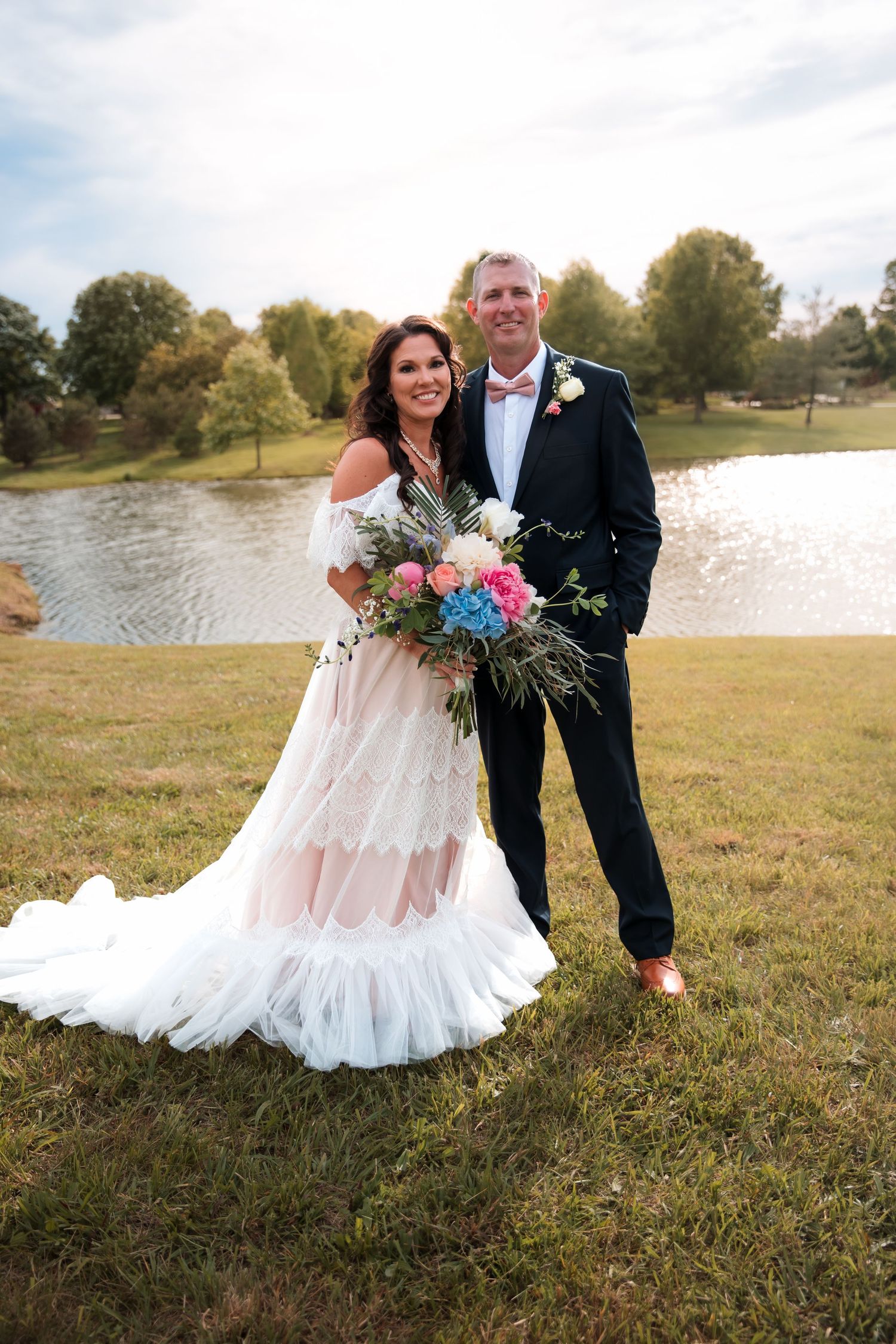 Waterfront wedding photography near nashville tennessee
