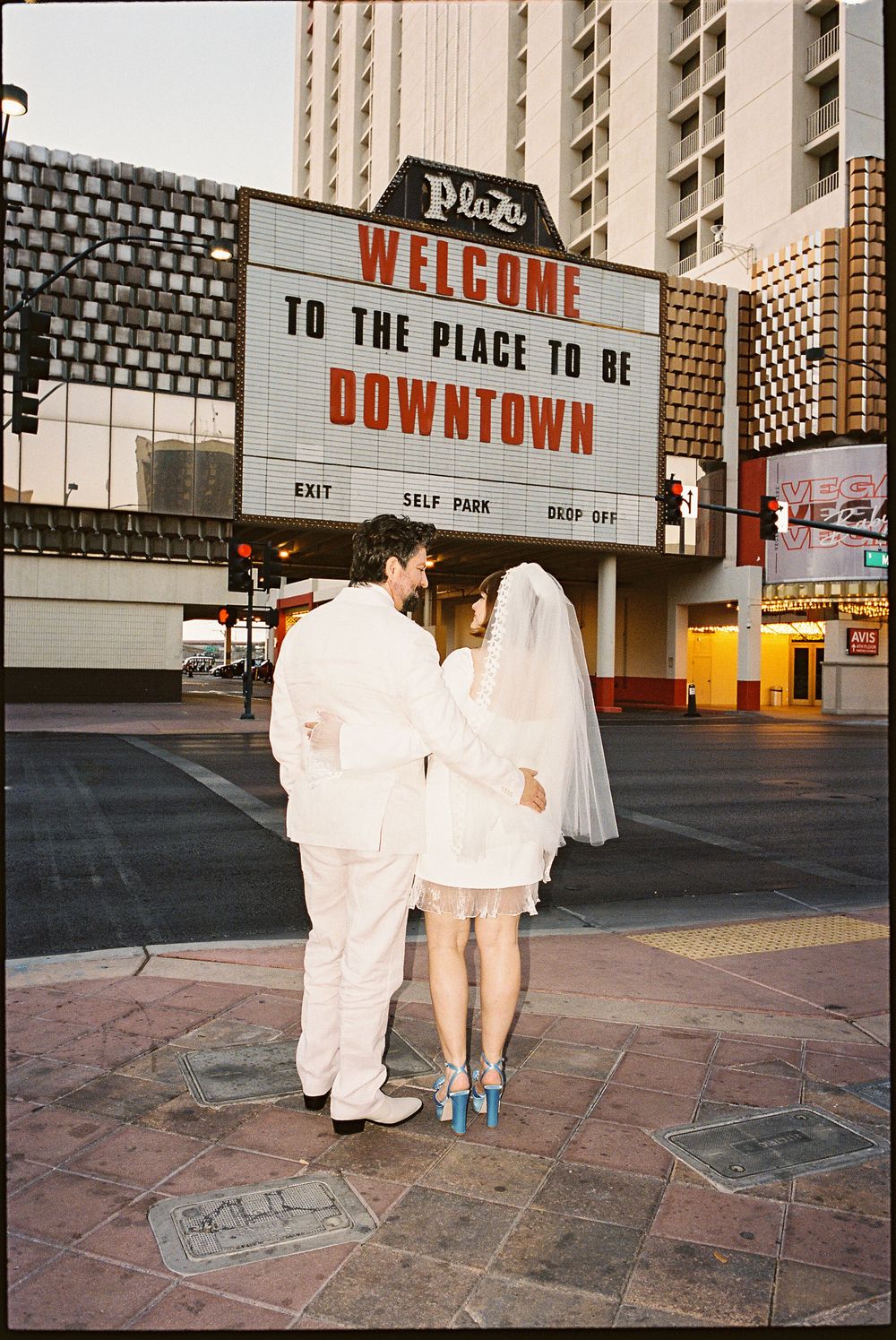 Las Vegas elopement on 35mm film