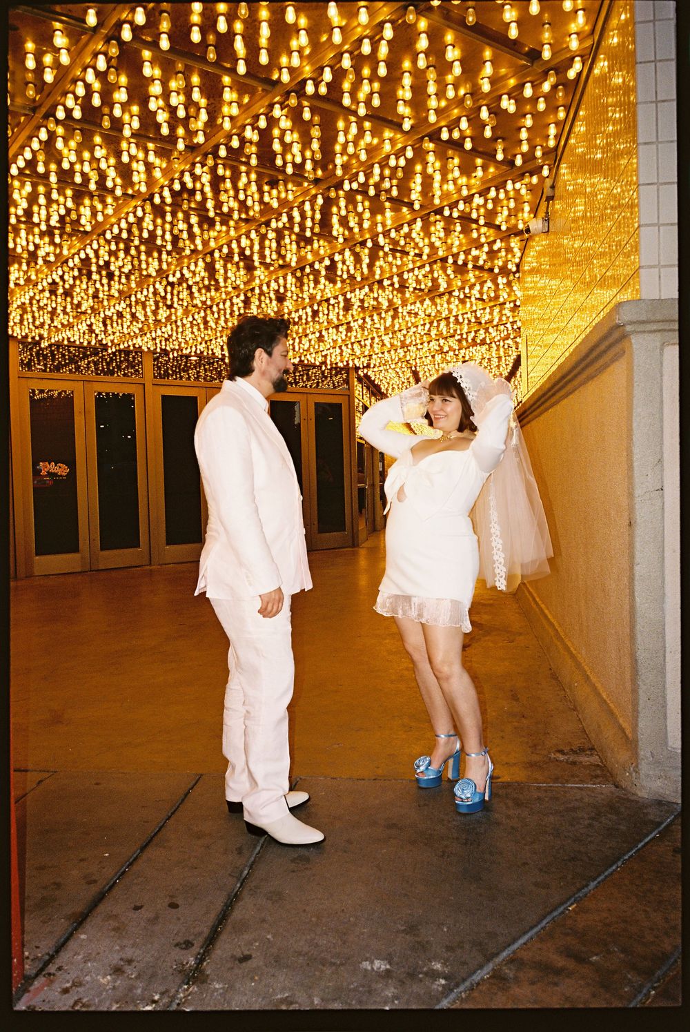 Las Vegas elopement on 35mm film and Super 8