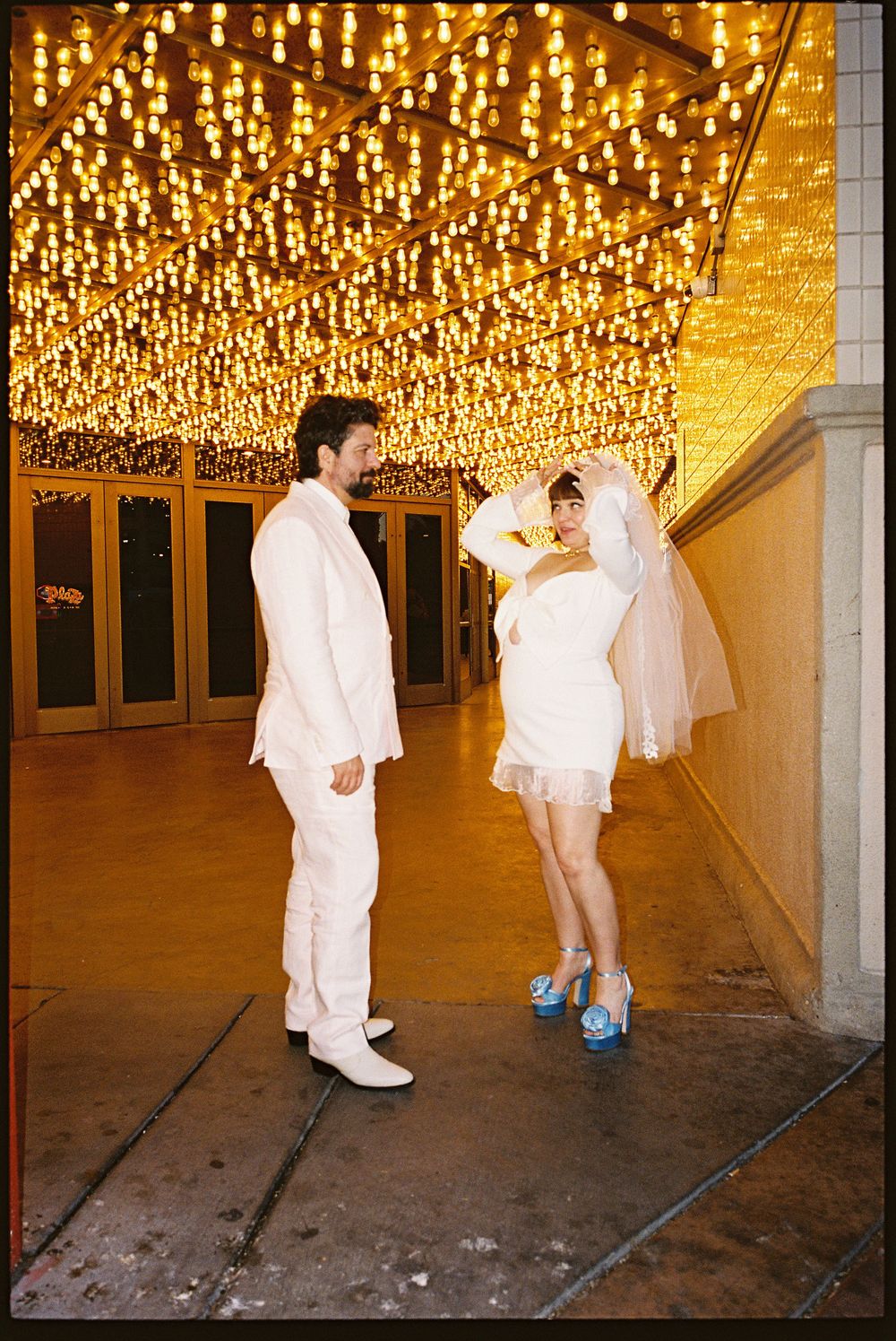 Las Vegas elopement on 35mm film