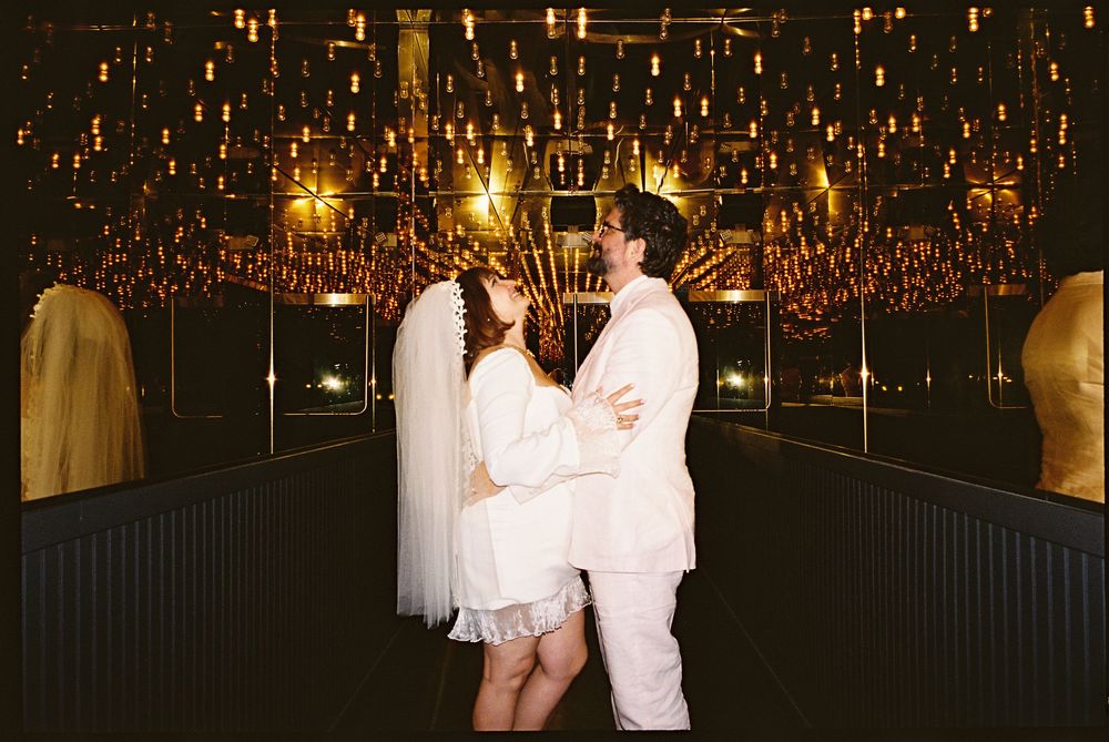 Las Vegas elopement on 35mm film