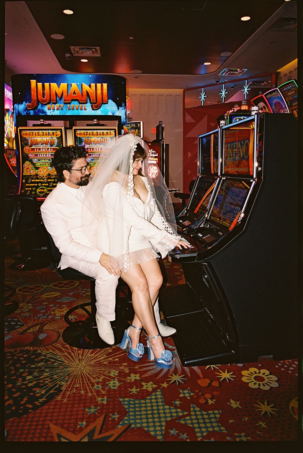 Las Vegas elopement on 35mm film