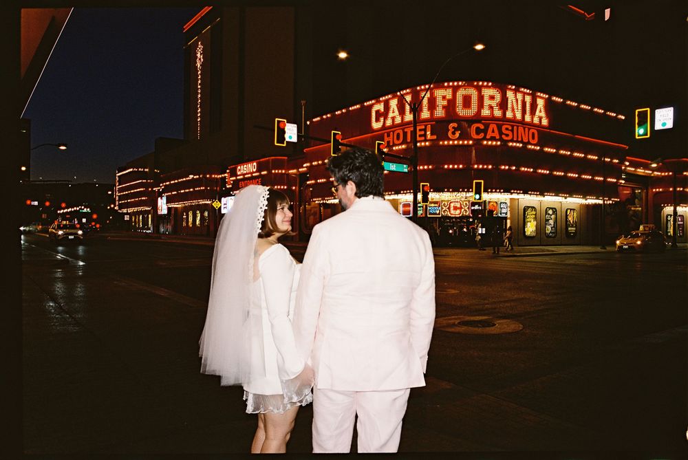 Las Vegas elopement on 35mm film and Super 8