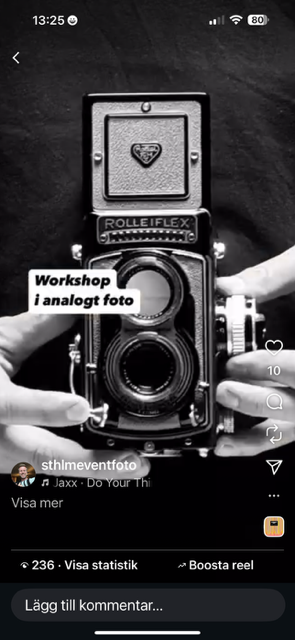 workshop analog fotografering