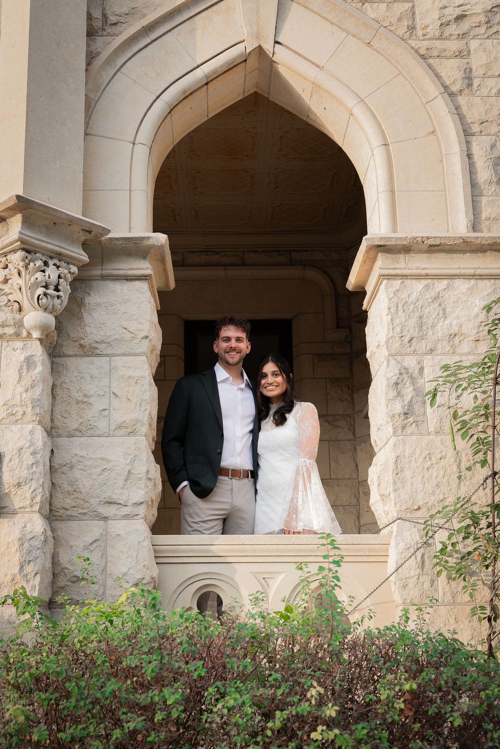 Engagement session at Joslyn Castle and Gardens in Omaha, NE.