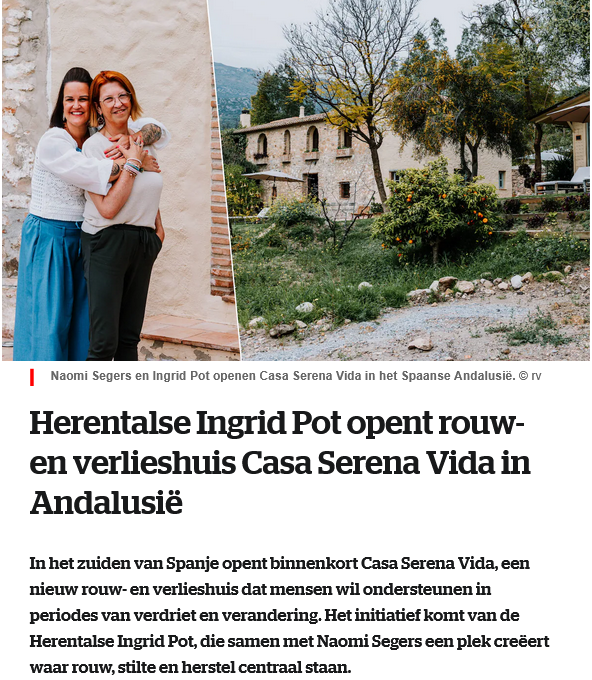 Casa Serena Vida artikel in HLN