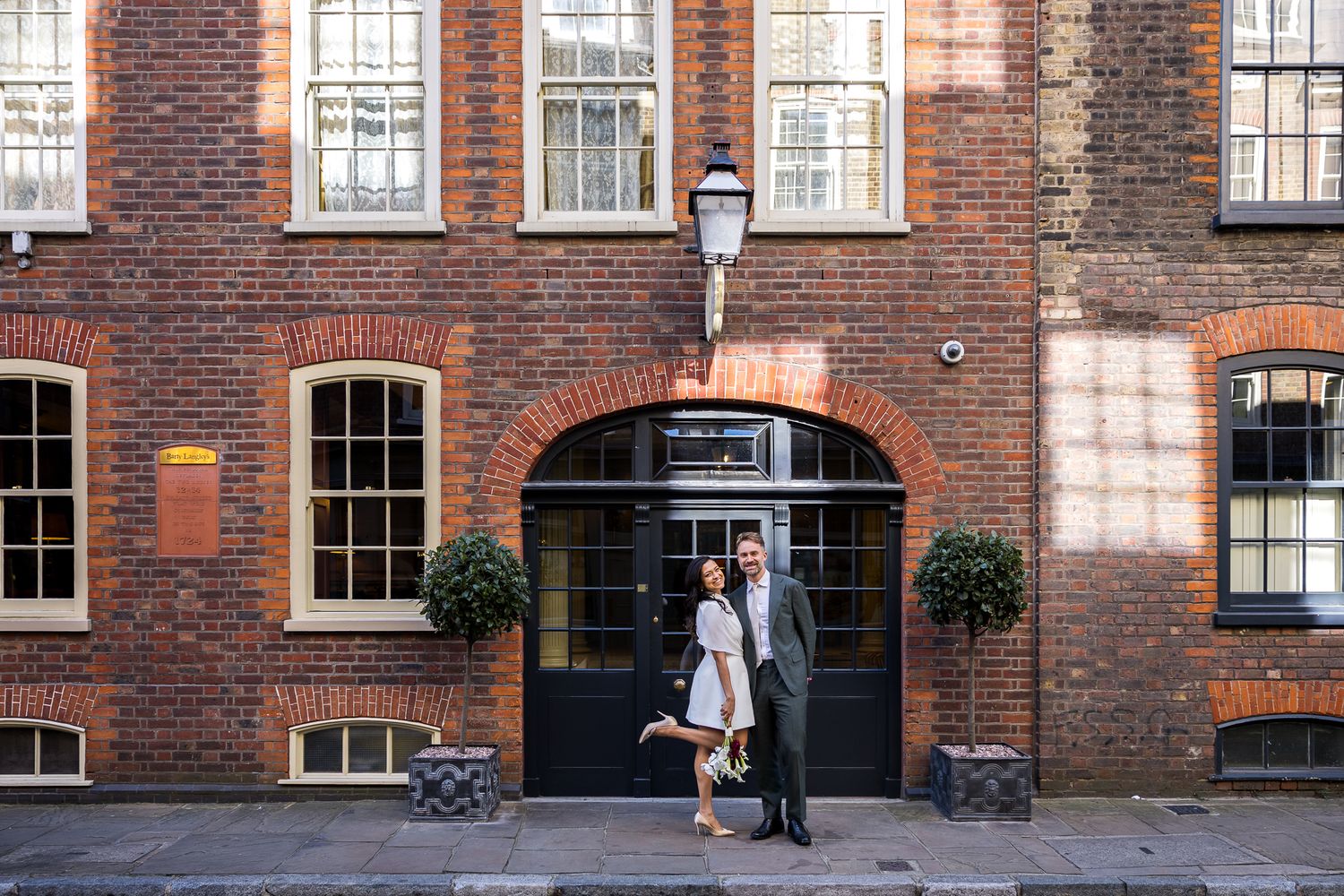 bride and groom portraits Spitalfields