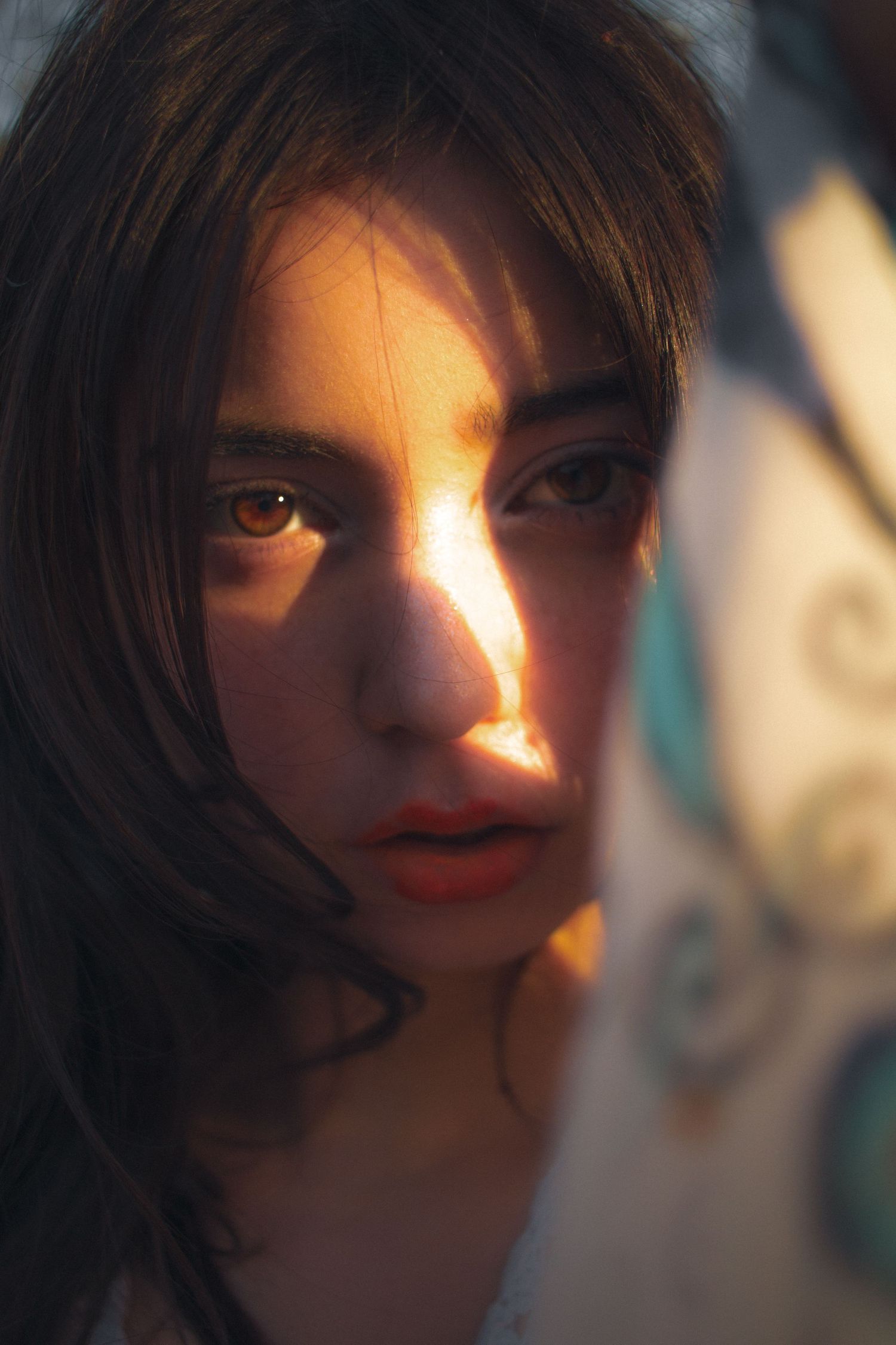 editorial style golden hour model portrait captured in hamburg, germany