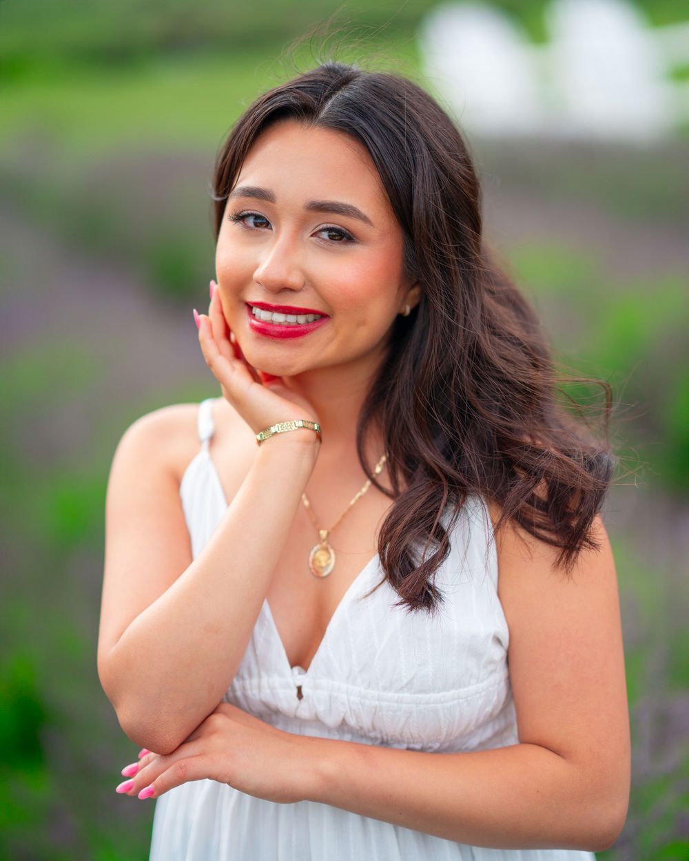 Senior photos at Washington Island by Green Bay Photographer.  Lavender Field photos.