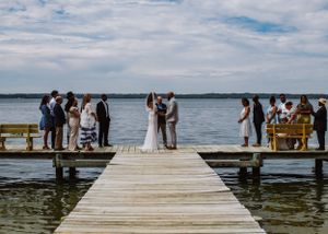 Couple posing for wedding photography captured by Maryland wedding photographer Mallory Bramlett.