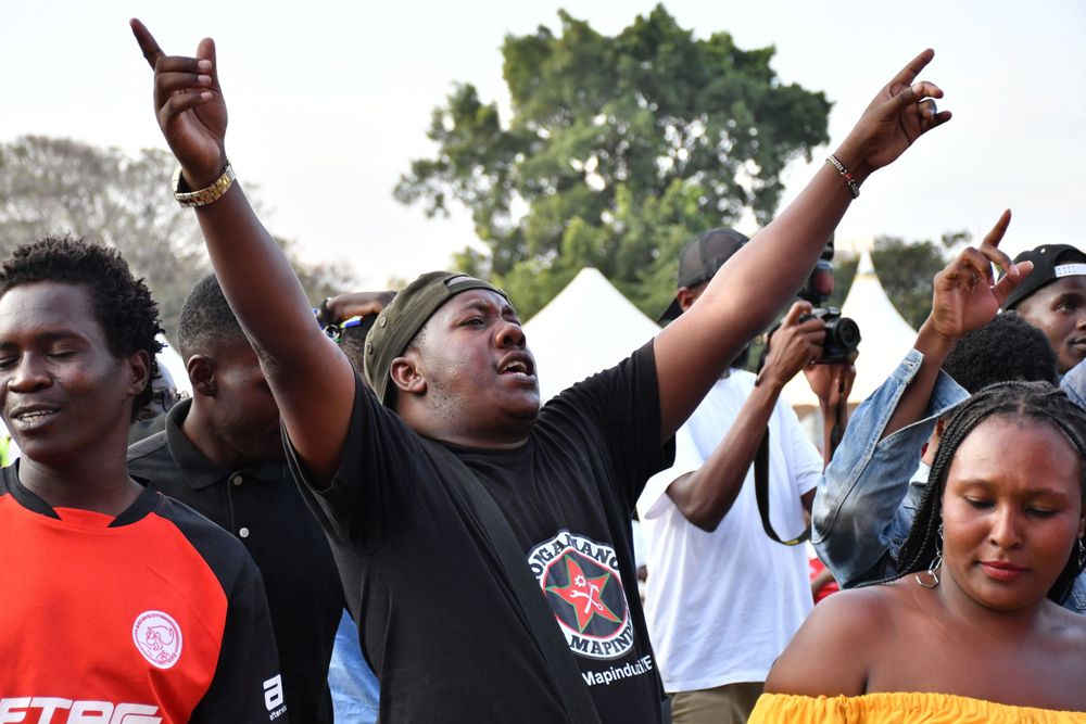 Fan at a Music Concert - Uhuru Park Gardens, Nairobi