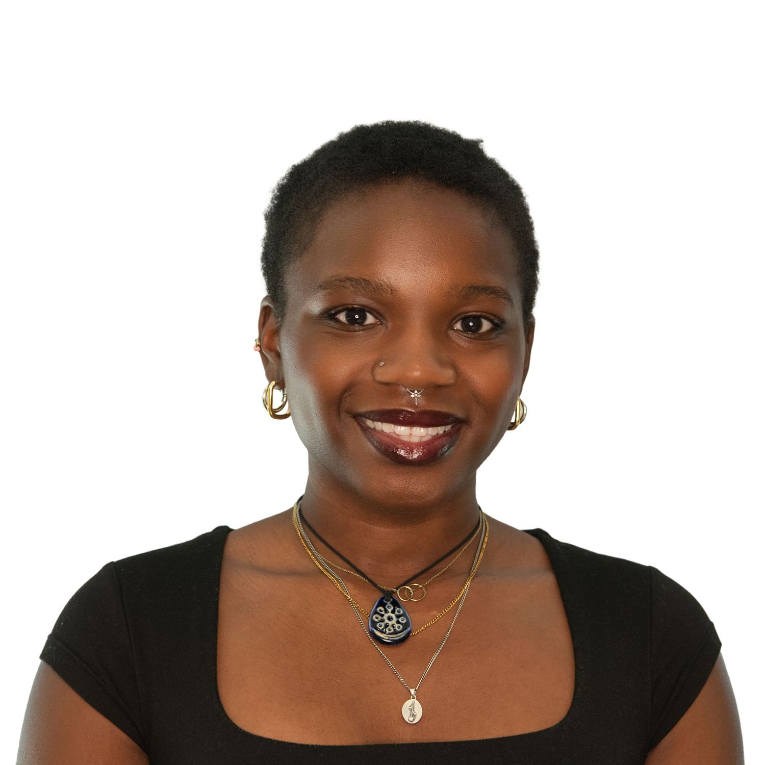 Professional women’s headshots wearing black attire & necklaces in Boston with Leah Ramuglia Photography.