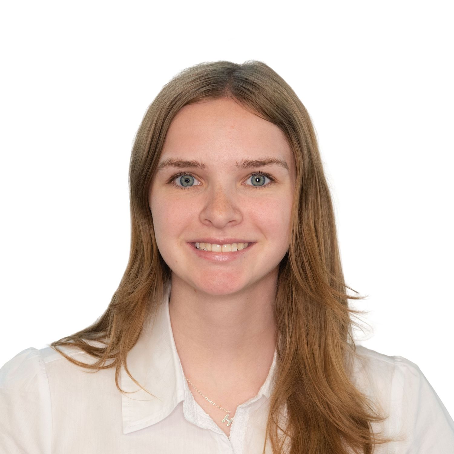 Professional portrait series of a woman in a white collared shirt. Headshot by Leah Ramuglia Photography in Boston, MA.