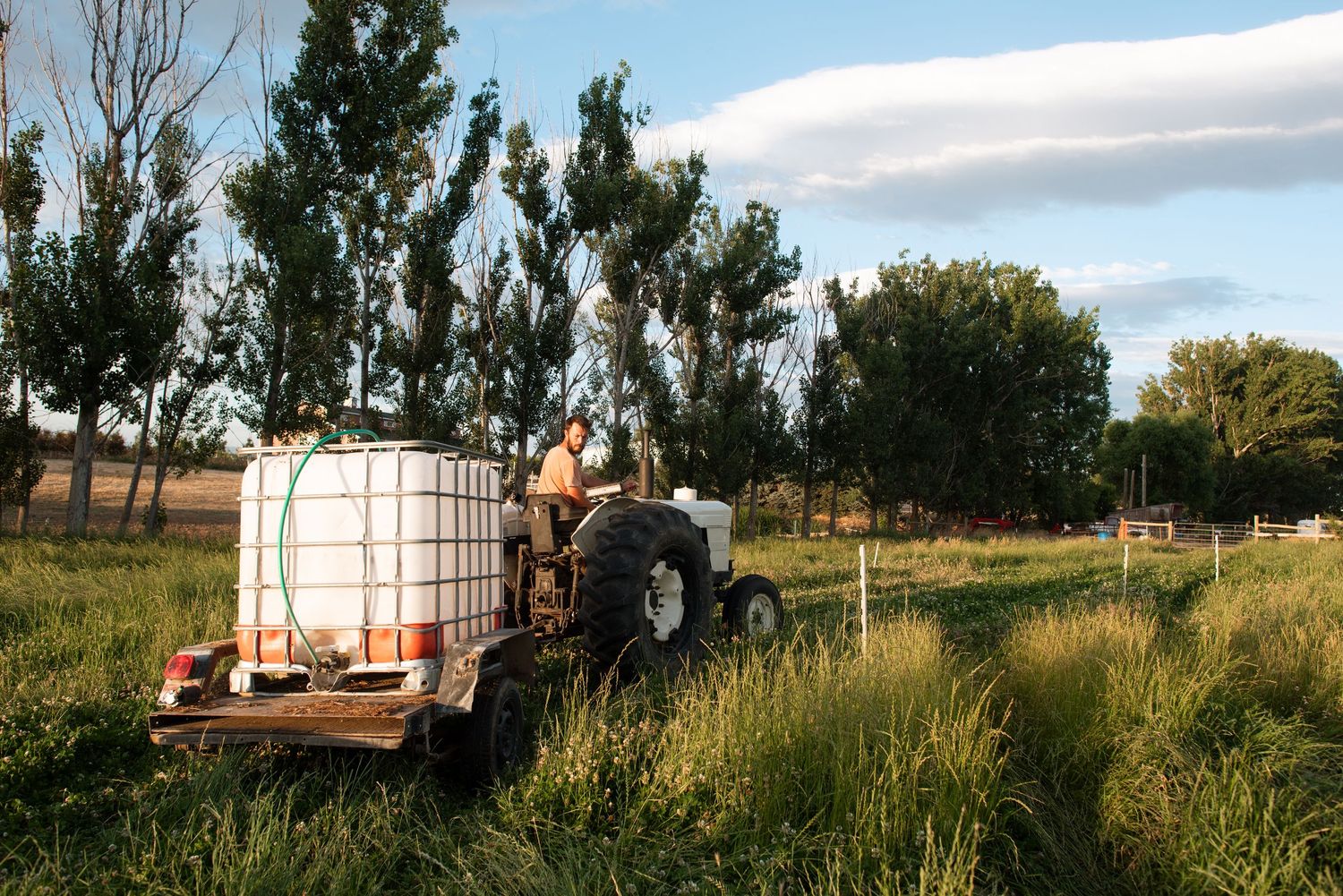 tractor in the grass meridian idaho