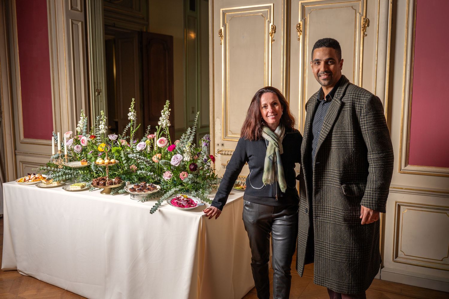 Myriam du château Burrus et Oussama du traiteur Jabre