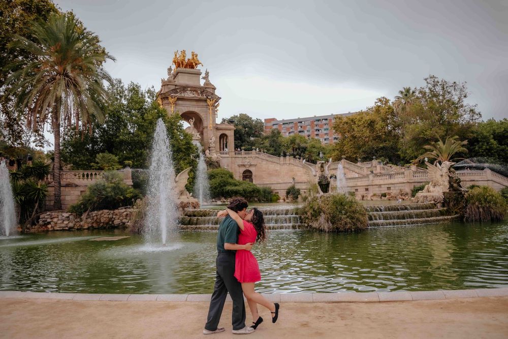 Funny and candid moment of couple recounting the logistics of the surprise.