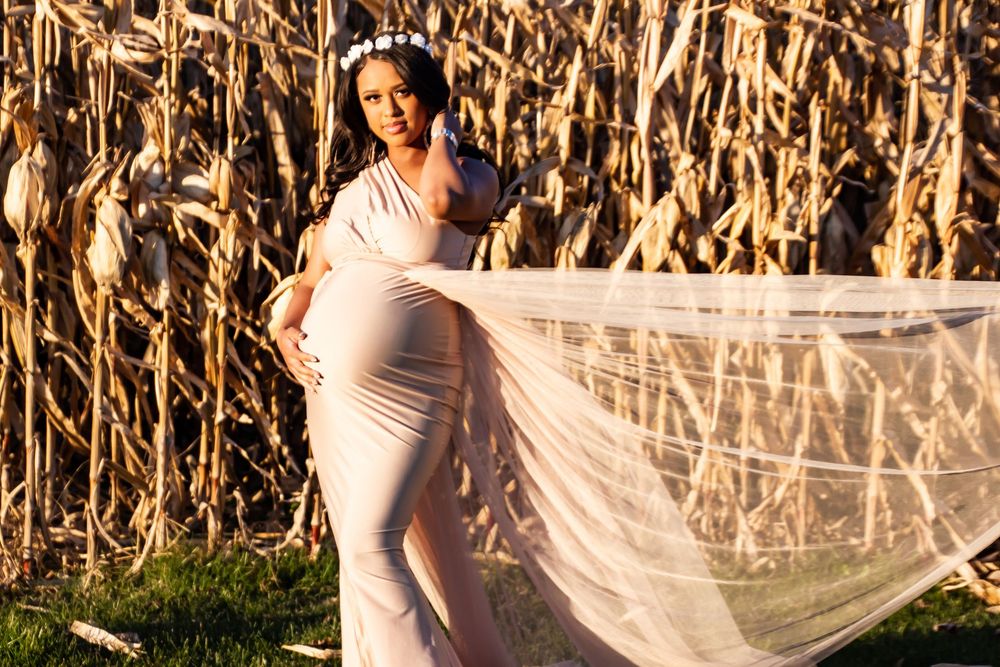 In the Wind, Baby Shower Portrait