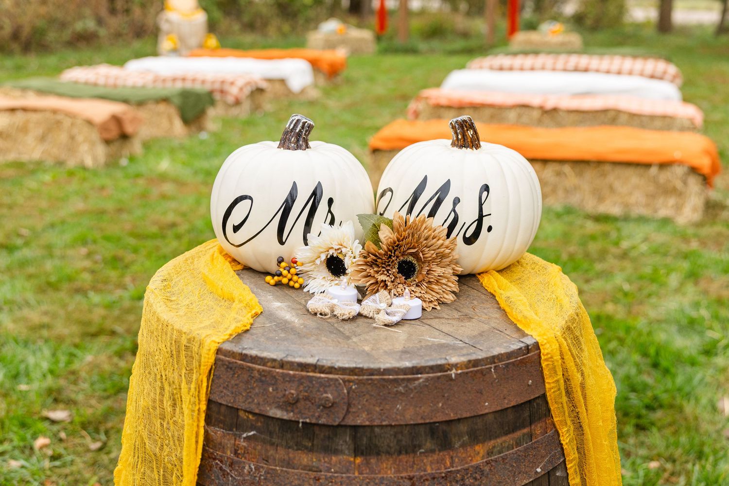 detail shot at wedding ceremony
