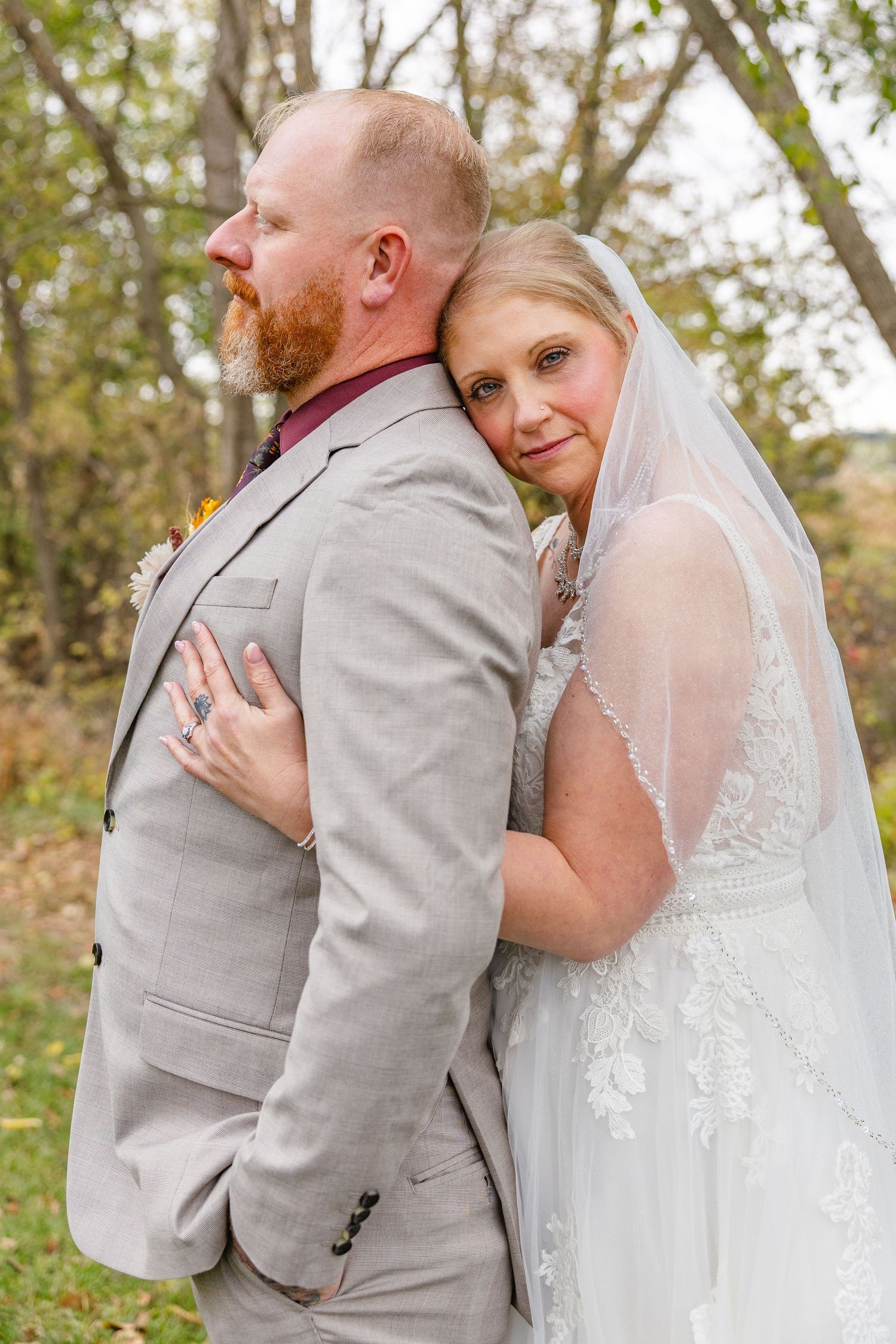 Wedding portrait of a couple