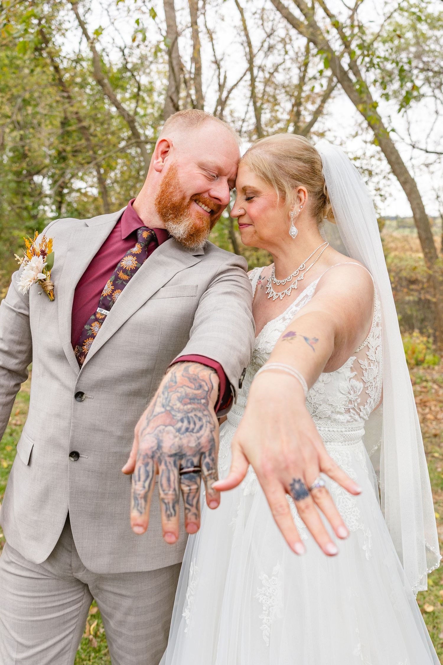 married couple on their wedding day
