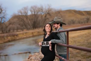 Loving personalized maternity photoshoot couple unique view important details Chouteau County Montana Fort Benton Great Falls photography