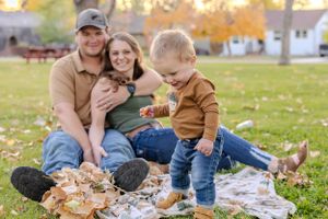 Family portrait outdoors Fort Benton Chouteau County Montana family photoshoot fun photography loving special moments fall