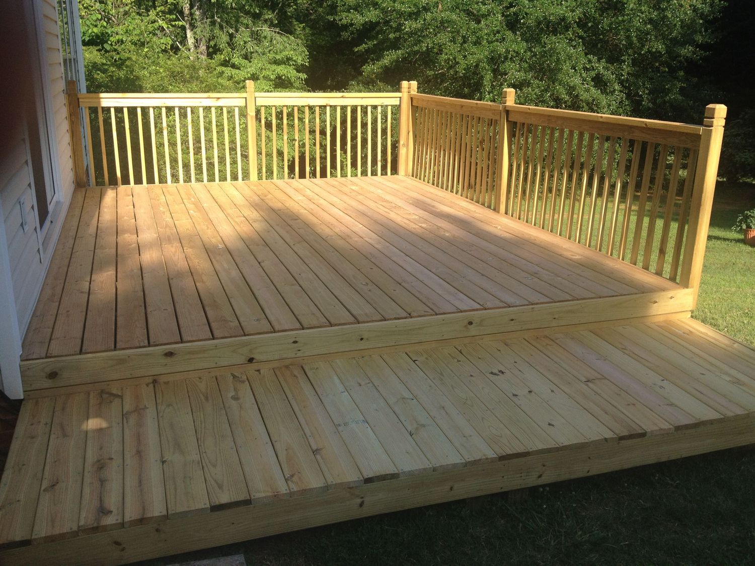 Finished deck, project