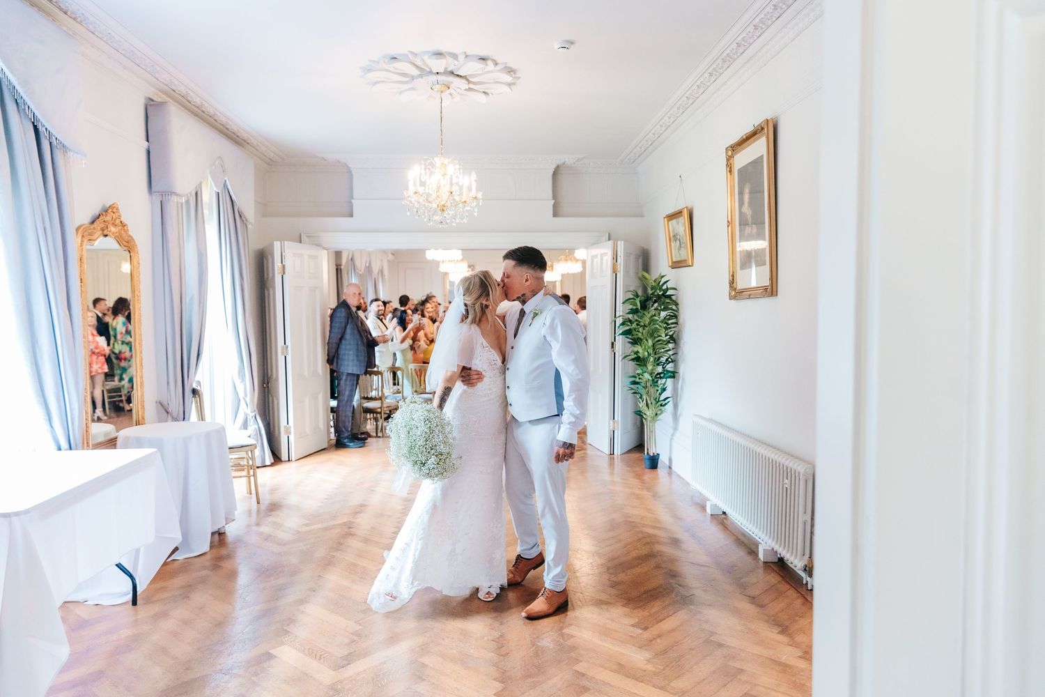 Elegant white hallway with natural light streaming through windows. Photographer. Hull. East Yorkshire. Photography