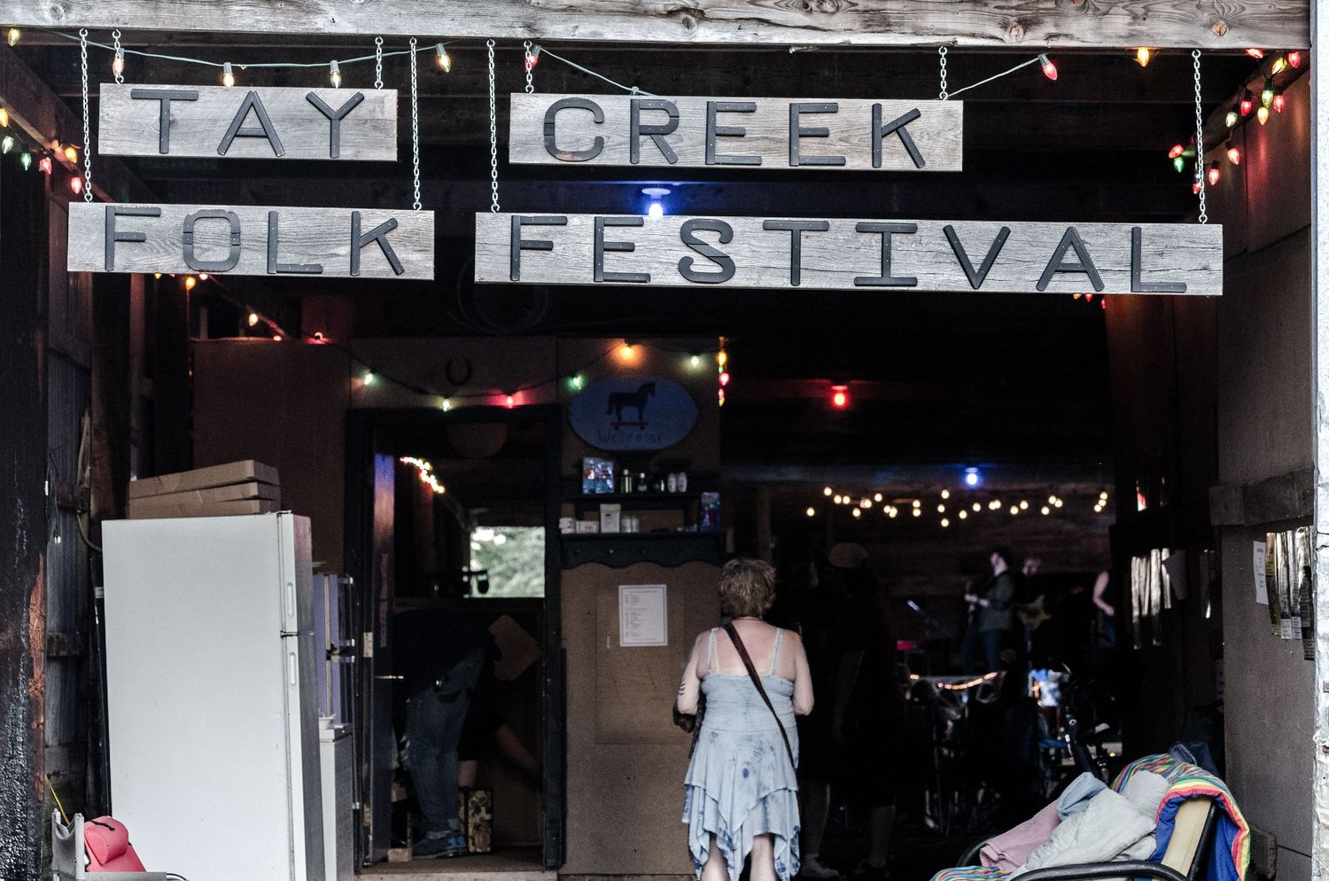 The entrance to the Tay Creek Folk Festival