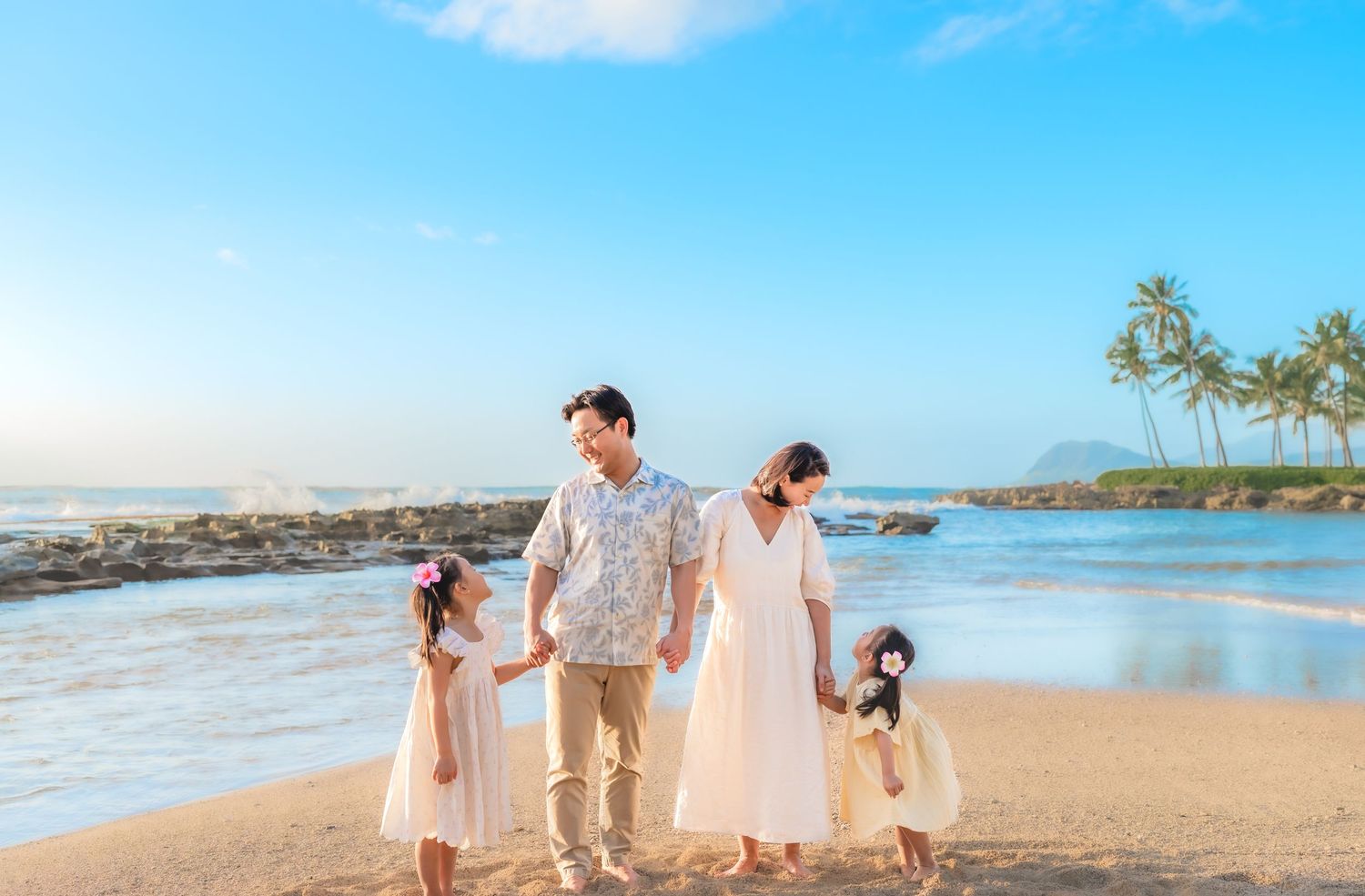 Sunset photoshoot in Hawaii