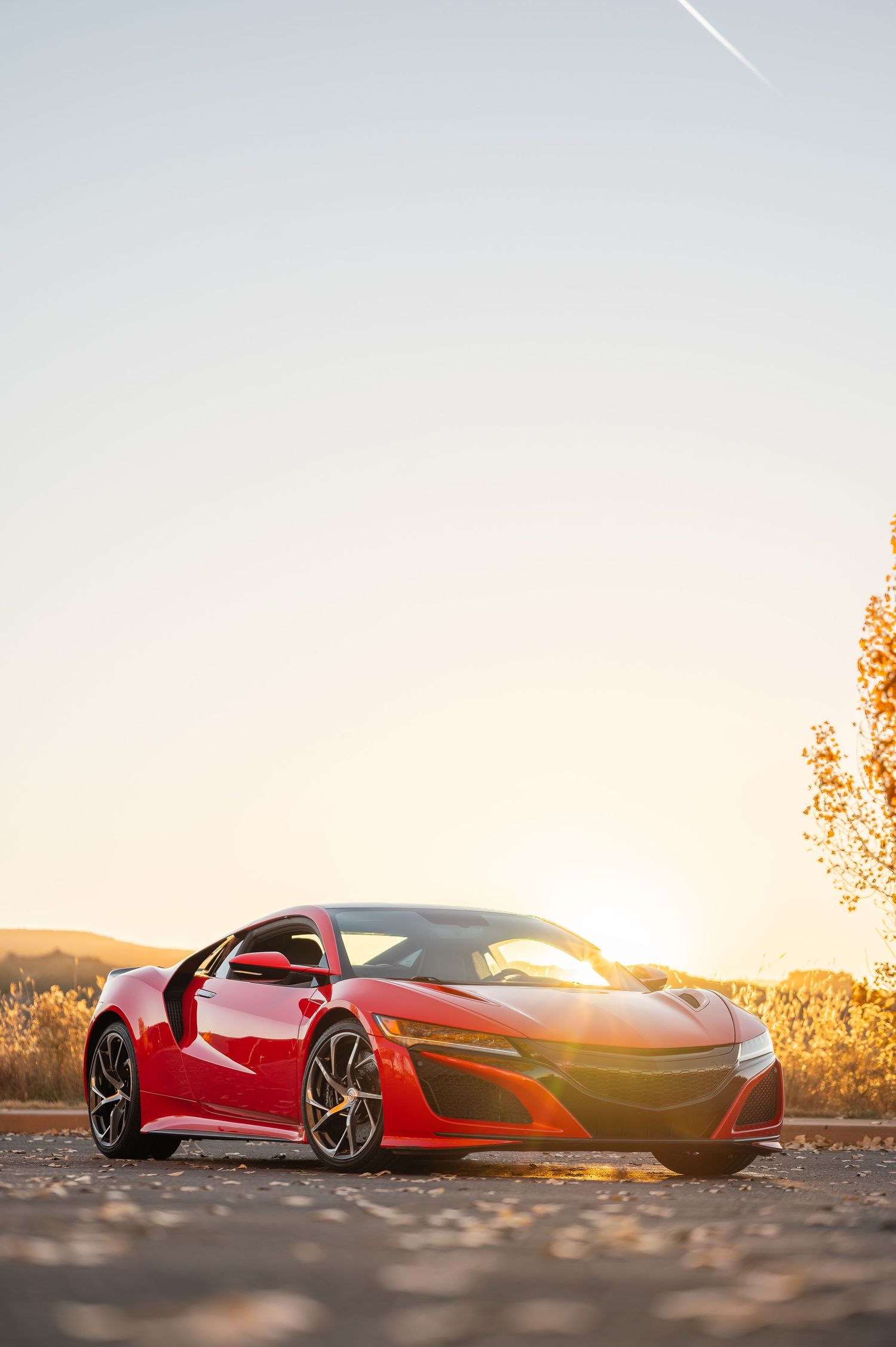 Acura NSX in Western Colorado during the fall