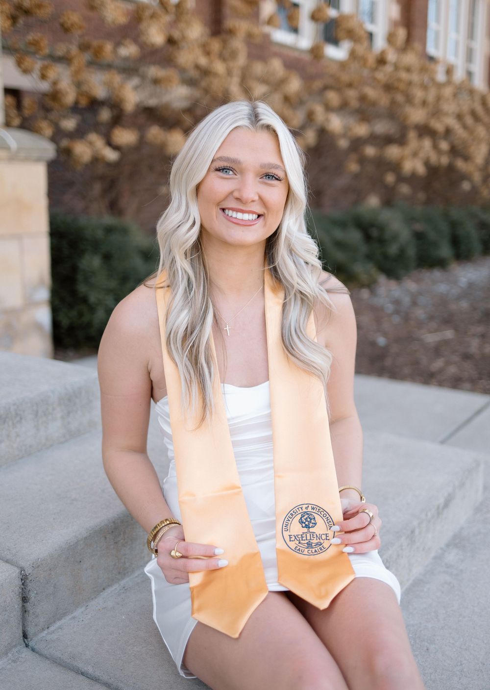University of Eau Claire graduate with honors captured by Ellie Rae Photography.