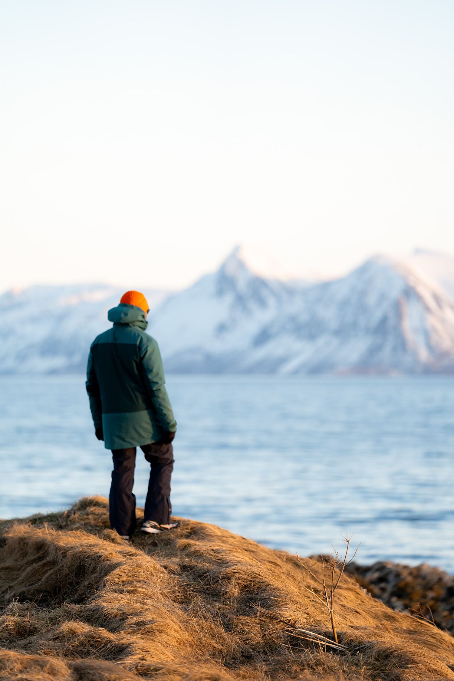 randonnée lofoten hiver norvège dverberg