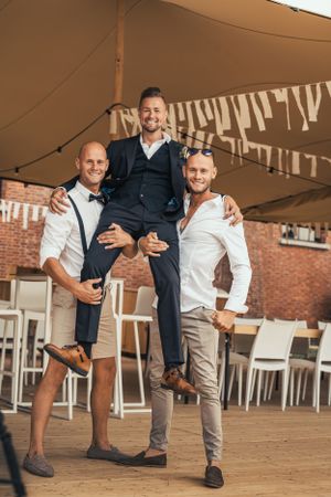 a photo of Nicolas Gorrens, professional wedding photographer, during a wedding in Belgium. professioneel trouwfotograaf